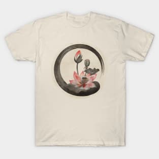 Enso Zen Circle and Lotus T-Shirt